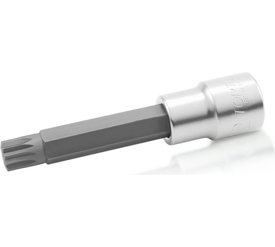 Изображение товара Головка торцевая с вставкой Spline M9.5, L=100 мм, 1/2"DR TOPTUL BCJA169E