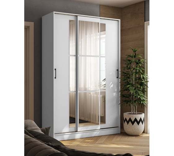 Изображение товара Шкаф-купе Арника Стиль-2 140, белый 00-00129305