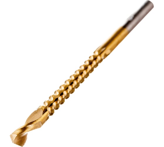 Изображение товара Сверло фрезерное универсальное (5x80 мм; HSS TiN; цилиндрический хвостовик) ТУНДРА 3005536