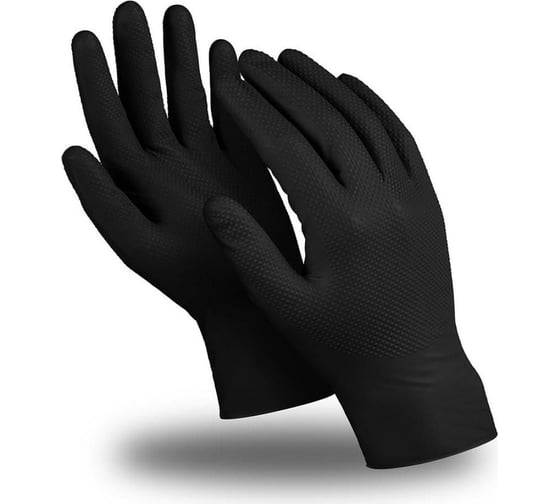 Изображение товара Перчатки нитриловые высокопрочные Runtec Tenacity размер L 100 штук RT-GLVS-L