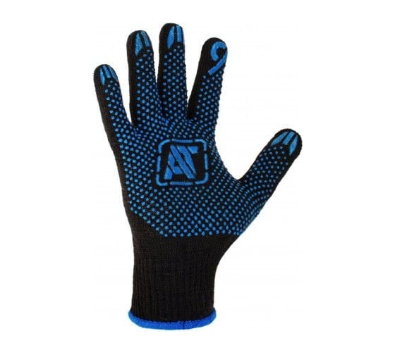 Изображение товара Перчатки ХБ с ПВХ Сибшнур Премиум р 9 черные 7 класс 72 гр 201/9