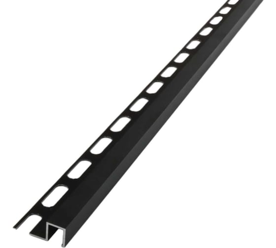 Изображение товара Профиль РУССКИЙ ПРОФИЛЬ РП-АКП-16-10 2.7 м, анодированное, черный матовый, 10 штук 4680427096396