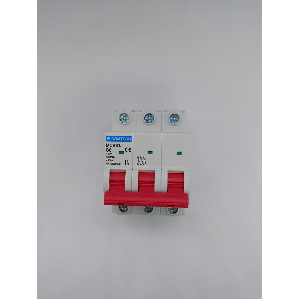 Изображение товара Автоматический выключатель ELCOMTECH MCB31J-4,5-3C6AC для защиты электросетей