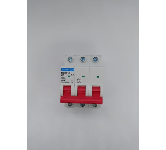 Изображение товара Автоматический выключатель ELCOMTECH MCB31J-4,5-3C6AC УТ-00026465