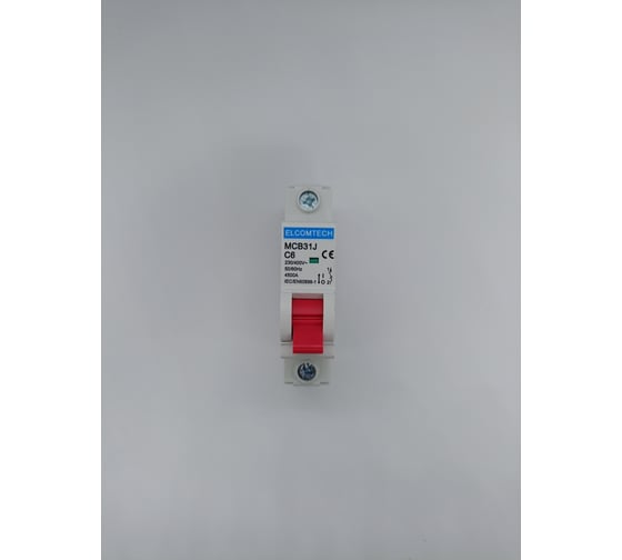 Изображение товара Автоматический выключатель ELCOMTECH MCB31J-4,5-1C6AC УТ-00026459