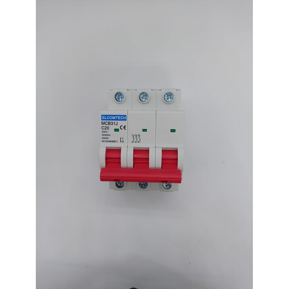 Изображение товара Автоматический выключатель ELCOMTECH MCB31J-4,5-3C20AC 20А IP20