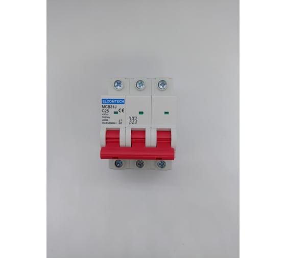 Изображение товара Автоматический выключатель ELCOMTECH MCB31J-4,5-3C25AC УТ-00026469