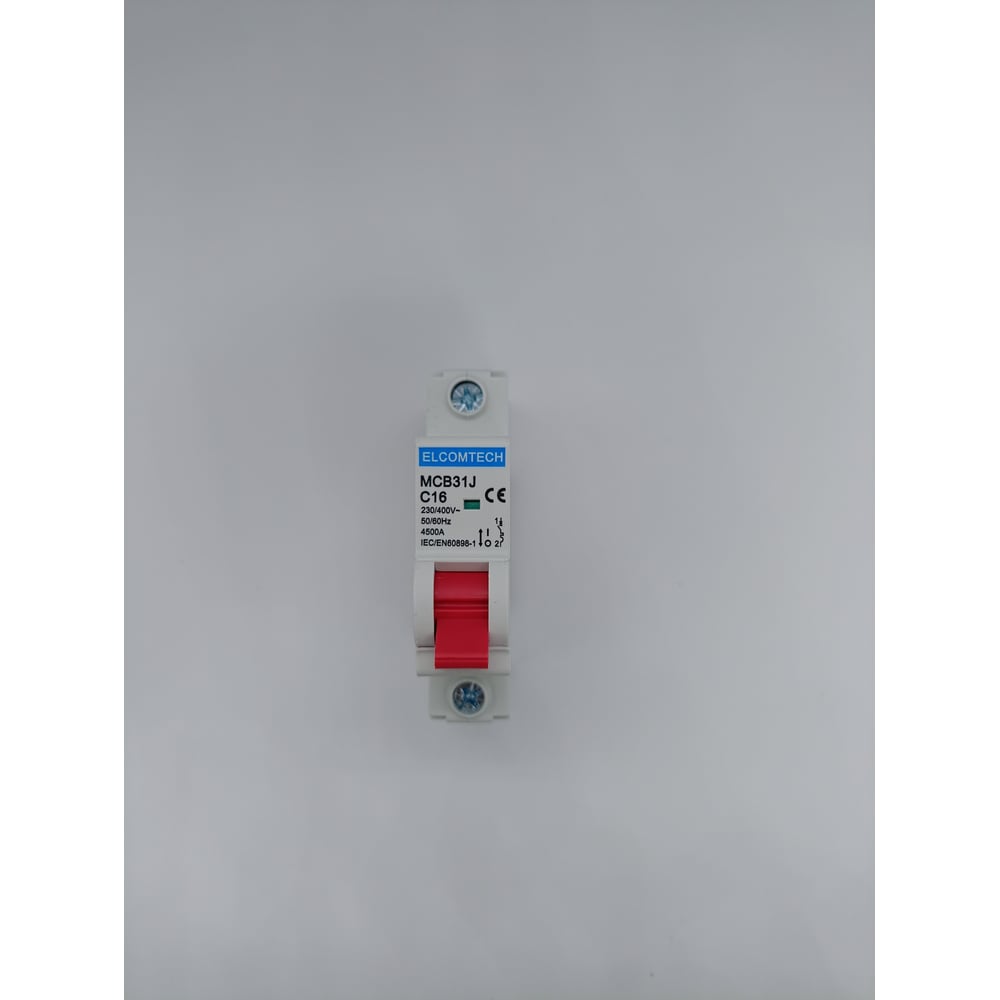 Изображение товара Автоматический выключатель ELCOMTECH MCB31J-4,5-1C16AC на DIN-рейку Изображение товара Автоматический выключатель ELCOMTECH MCB31J-4,5-1C16AC на DIN-рейку