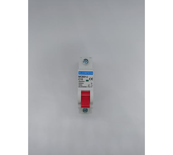Изображение товара Автоматический выключатель ELCOMTECH MCB31J-4,5-1C10AC УТ-00026460