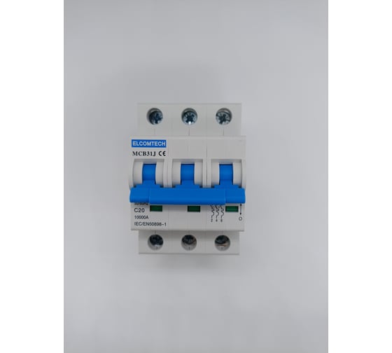 Изображение товара Автоматический выключатель ELCOMTECH MCB31J-10-3C20AC УТ-00026501