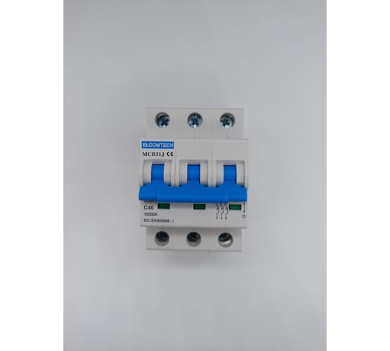Изображение товара Автоматический выключатель ELCOMTECH MCB31J-10-3C40AC УТ-00026504