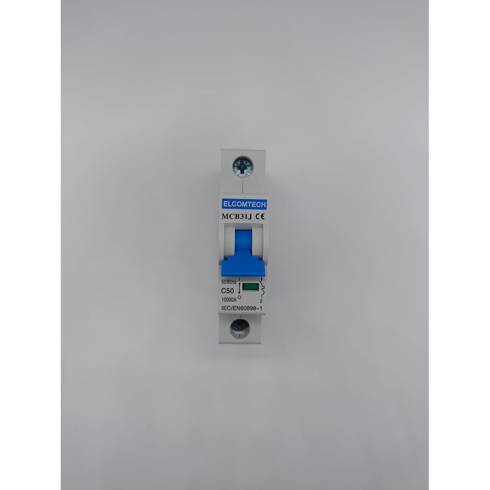 Изображение товара Автоматический выключатель ELCOMTECH MCB31J-10-1C50AC на DIN-рейку