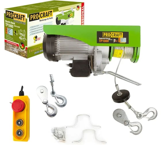 Изображение товара Тельфер подъемник PROCRAFT TP1000