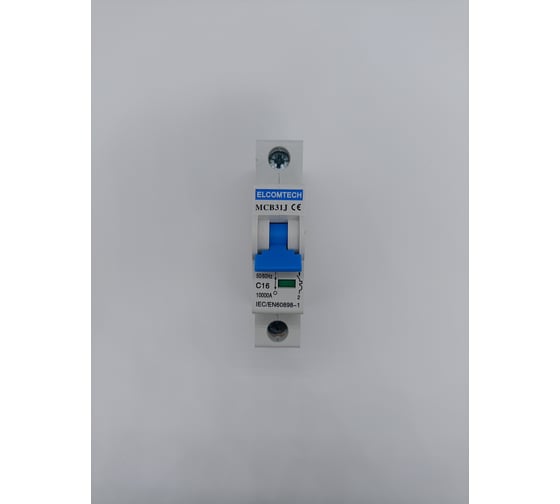 Изображение товара Автоматический выключатель ELCOMTECH MCB31J-10-1C16AC УТ-00026491