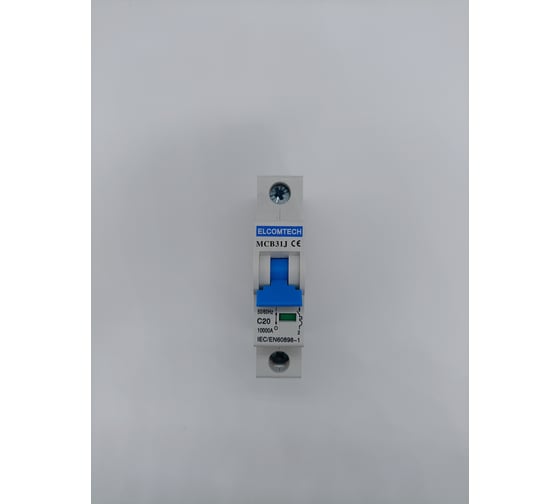 Изображение товара Автоматический выключатель ELCOMTECH MCB31J-10-1C20AC УТ-00026492