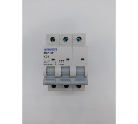 Изображение товара Автоматический выключатель ELCOMTECH MCB11F-4,5-3C20AC УТ-00026379