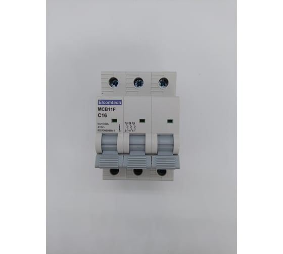Изображение товара Автоматический выключатель ELCOMTECH MCB11F-4,5-3C16AC УТ-00026378
