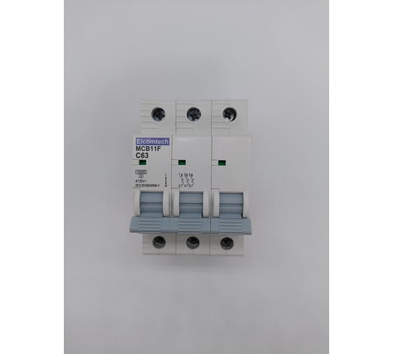 Изображение товара Автоматический выключатель ELCOMTECH MCB11F-10-3C63AC УТ-00026417