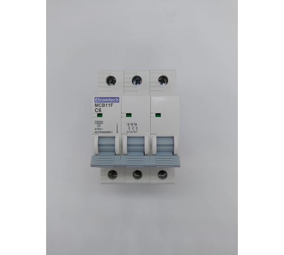 Изображение товара Автоматический выключатель ELCOMTECH MCB11F-10-3C6AC УТ-00026409