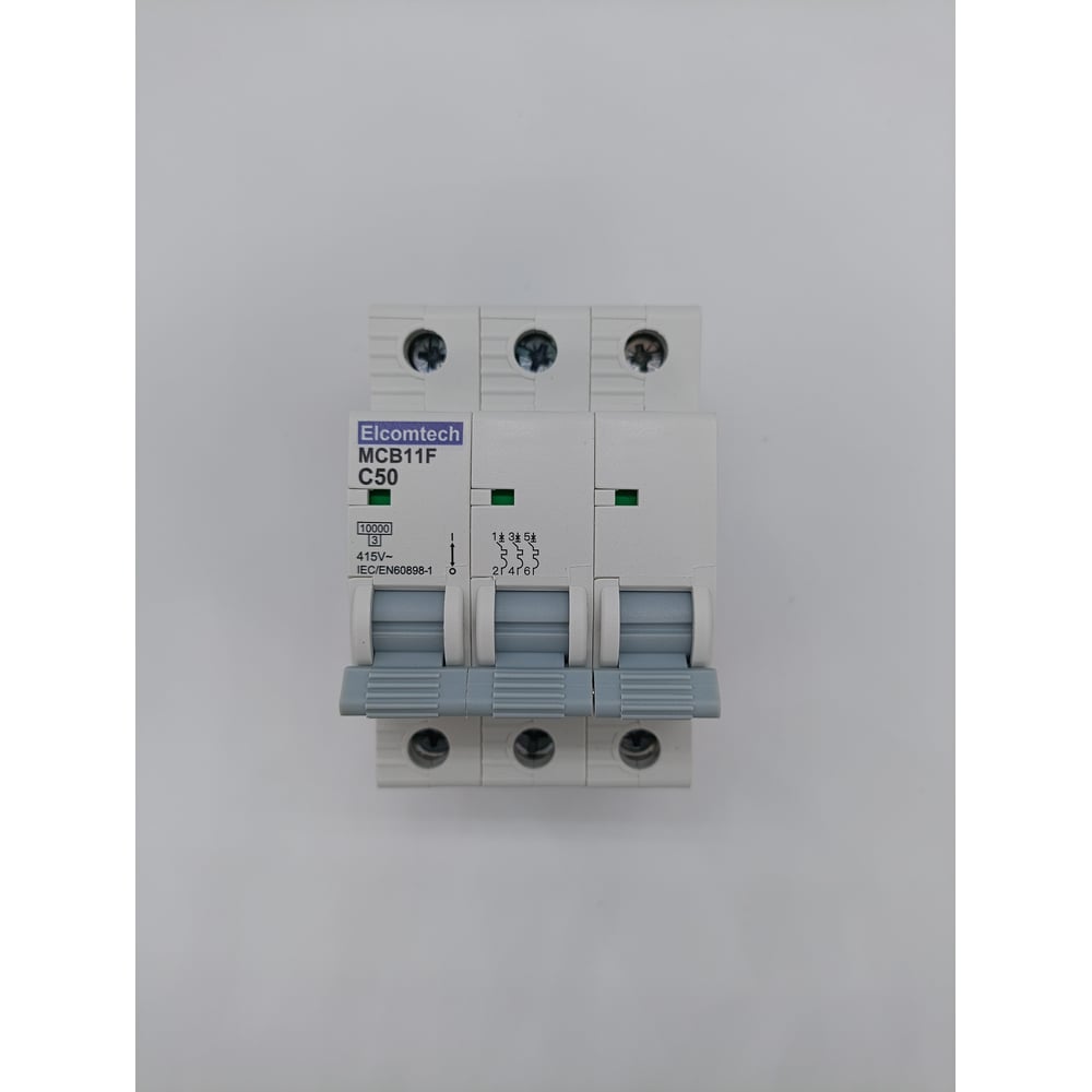 Изображение товара Автоматический выключатель ELCOMTECH MCB11F-10-3C50AC для защиты электросетей