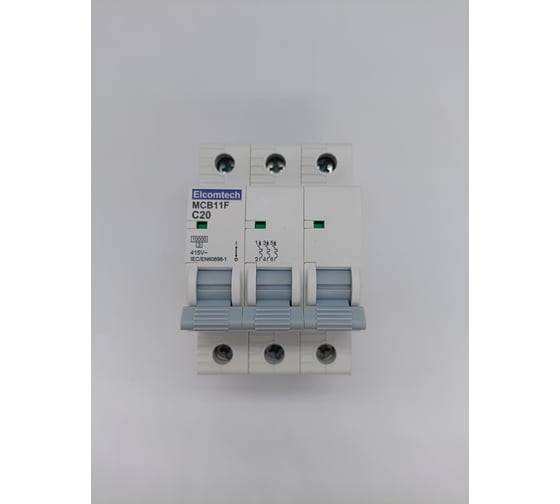 Изображение товара Автоматический выключатель ELCOMTECH MCB11F-10-3C20AC УТ-00026412