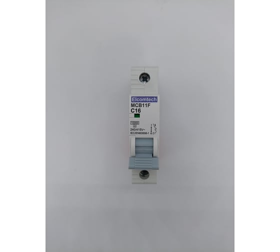 Изображение товара Автоматический выключатель ELCOMTECH MCB11F-10-1C16AC УТ-00026402