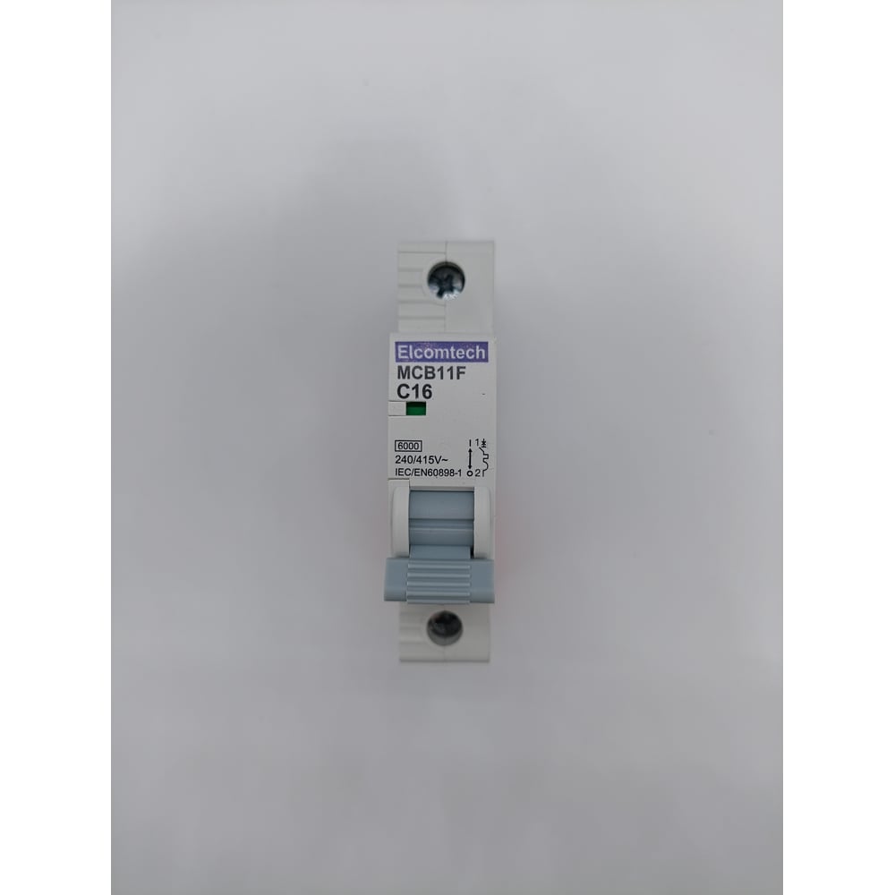 Изображение товара Автоматический выключатель ELCOMTECH MCB11F-6-1C16AC для защиты цепей 16А