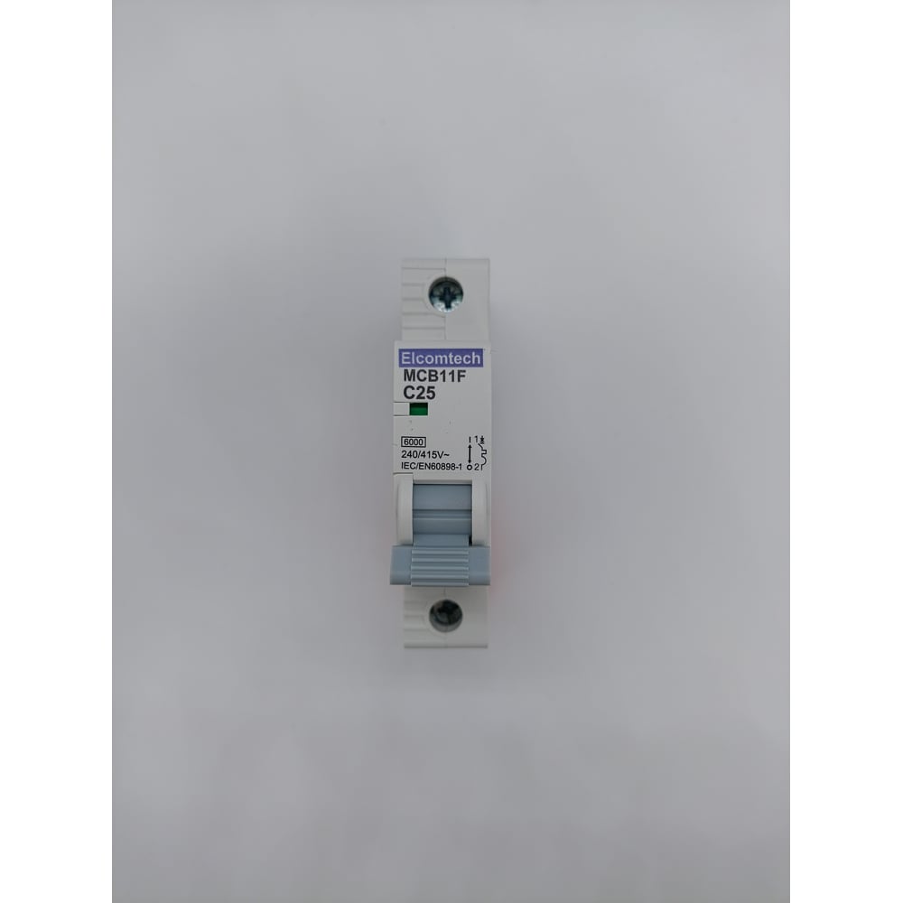 Изображение товара Автоматический выключатель ELCOMTECH MCB11F-6-1C25AC автоматическая защита 25 А