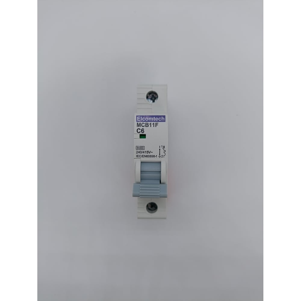Изображение товара Автоматический выключатель ELCOMTECH MCB11F-6-1C6AC 6А модульный IP20
