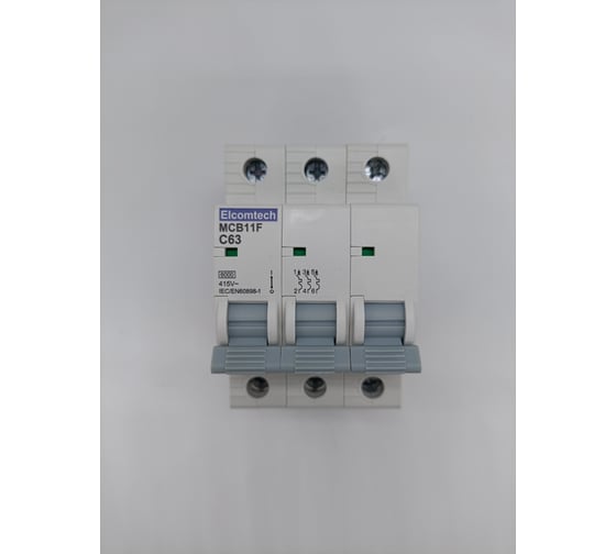Изображение товара Автоматический выключатель ELCOMTECH MCB11F-6-3C63AC УТ-00026399