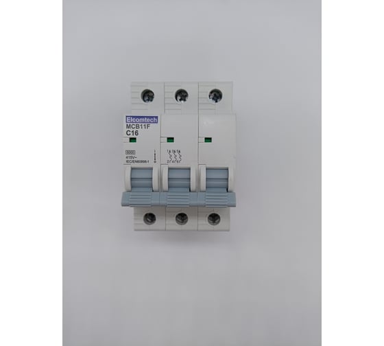 Изображение товара Автоматический выключатель ELCOMTECH MCB11F-6-3C16AC УТ-00026393