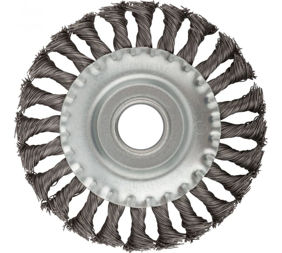 Изображение товара Корщетка дисковая прямая (125х22 мм; стальная проволока) для УШМ КУРС 39030