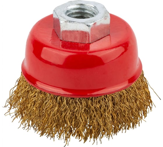 Изображение товара Корщетка чашечная (65 мм; М14; латунированная проволока) для УШМ КУРС 39036