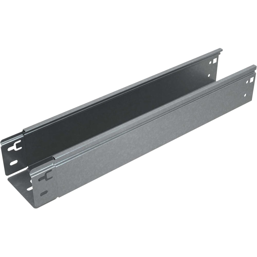 Лоток неперфорированный Система КМ 80x400x1,0 L6000 мм "Быстрый монтаж ПЛЮС" PL14091 LNplus80-400-1.0-6000