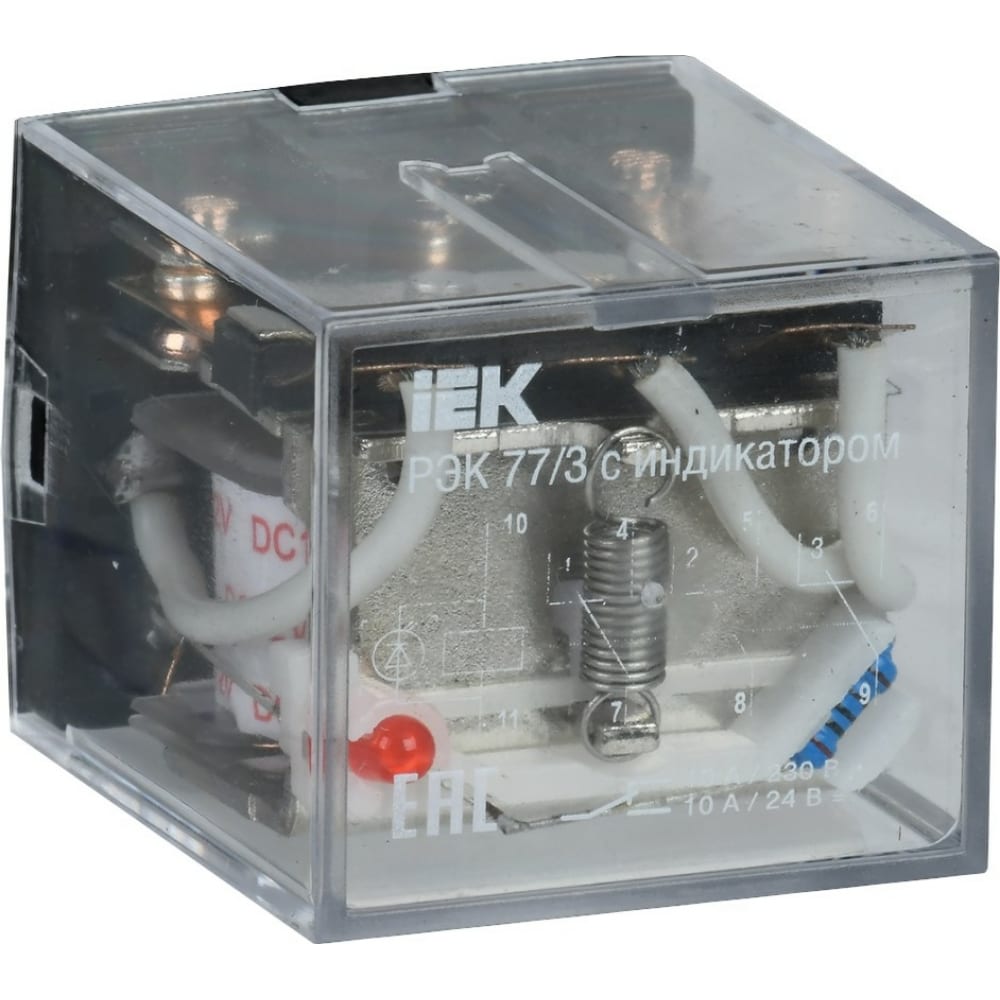 Реле IEK - RRP10-3-10-024A-LED