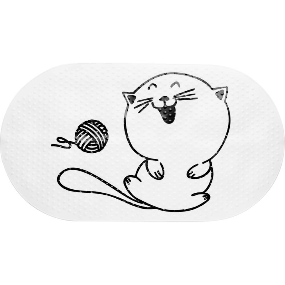 фото Spa-коврик для ванной комнаты fora пвх клубок, happy cats for-hc051