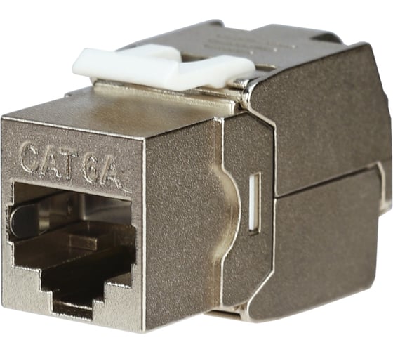 Изображение товара Модуль Keystone REXANT Jack RJ-45(8P8C), CAT 6A, тип 180 градусов, PRO 02-0361