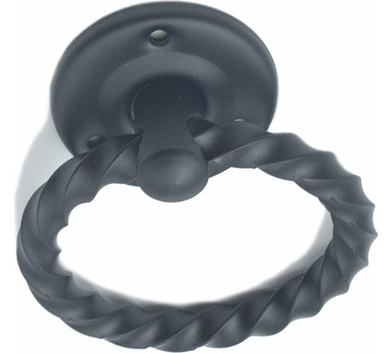 Изображение товара Ручка-кольцо Дверной Страж РК-80 мод.1 черный ДС46288