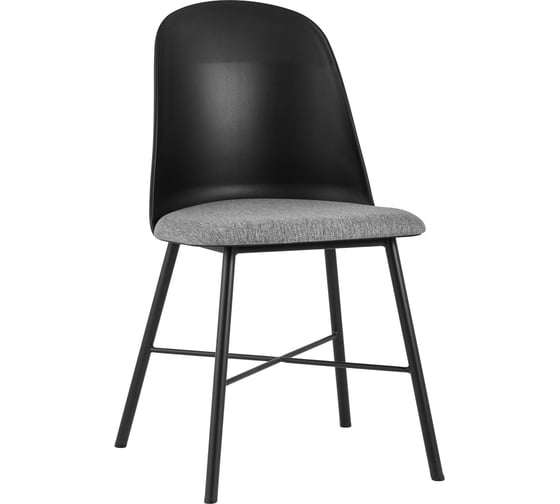 Изображение товара Стул для кухни обеденный Стул Груп Shell с мягким сиденьем, черный 8336 black