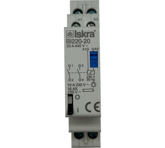 Изображение товара Бистабильный контактор iskra BI220-20/230V УТ-00024220