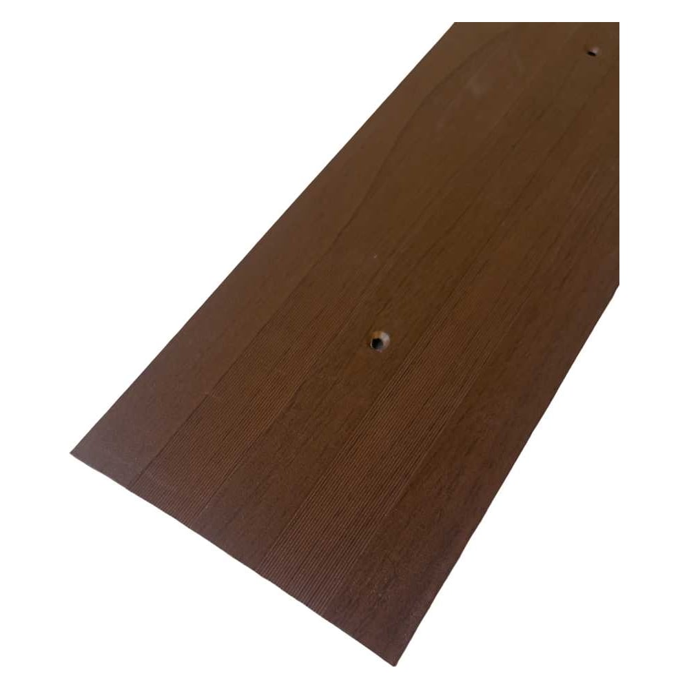 Изображение товара Порог ПЛАСТАЛ а8 кд 90 махагон алюминий 900мм монтаж на саморезы