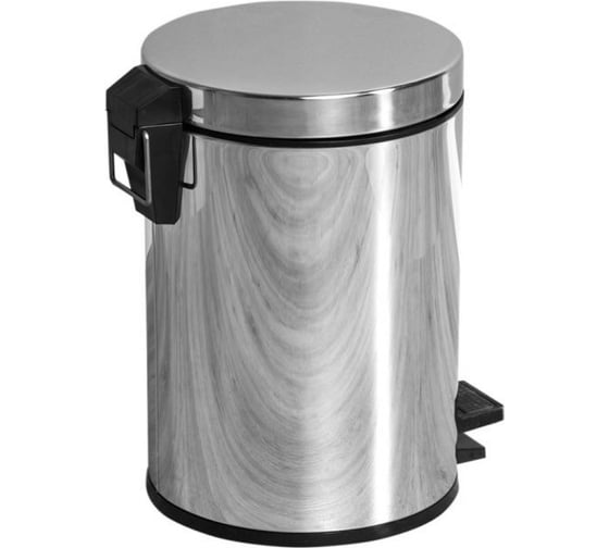 Изображение товара Ведро для мусора Aquanet 8073 8 литров, хром 00187083
