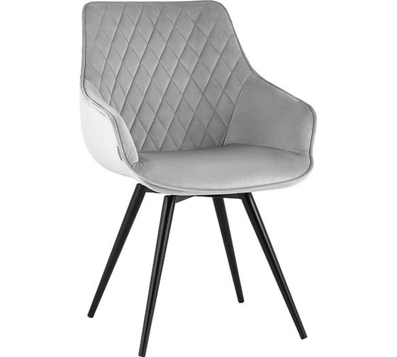 Изображение товара Обеденный вращающийся стул для кухни Стул Груп Сеул велюр, светло-серый AV 333-H09-K14PM-08