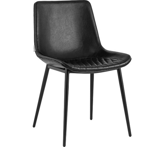 Изображение товара Обеденный стул для кухни Стул Груп Деймон экокожа, черный AV 462-Pb-08