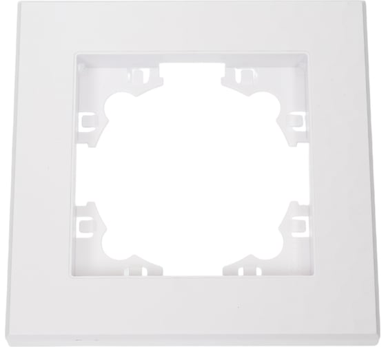 Изображение товара Рамка фактурная одноместная UNIVersal серия "Афина" белая (еврослот) A10053