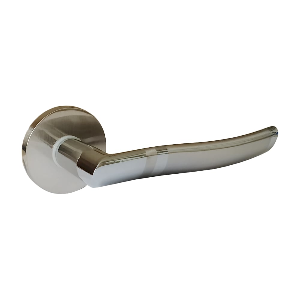 Изображение товара Ручка раздельная Trodos "77" серия 06 slim, никель/хром 204422 Изображение товара Ручка раздельная Trodos "77" серия 06 slim, никель/хром 204422