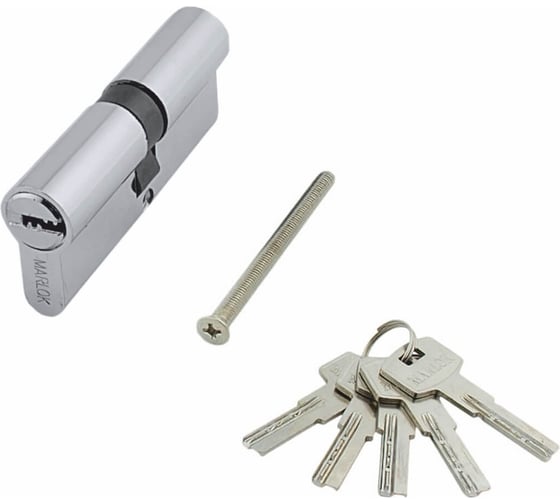 Изображение товара Цилиндр стальной Marlok ЦМ 80(40/40)-5К, перфорированный ключ/ключ, СP хром 003026