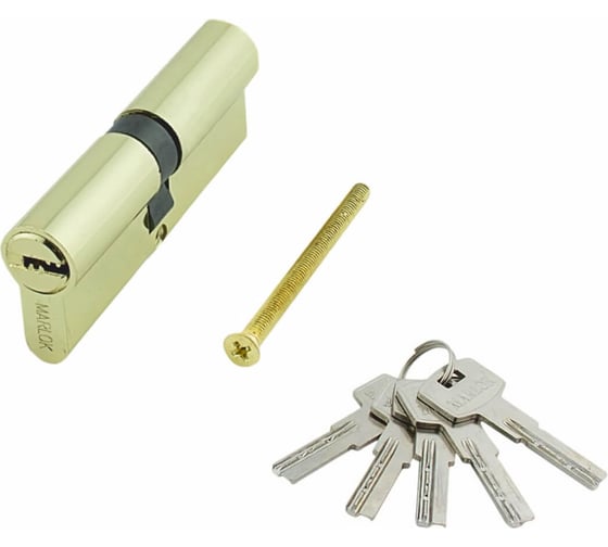 Изображение товара Цилиндр стальной Marlok ЦМ 80(35/45)-5К, перфорированный ключ/ключ, РВ золото 036092