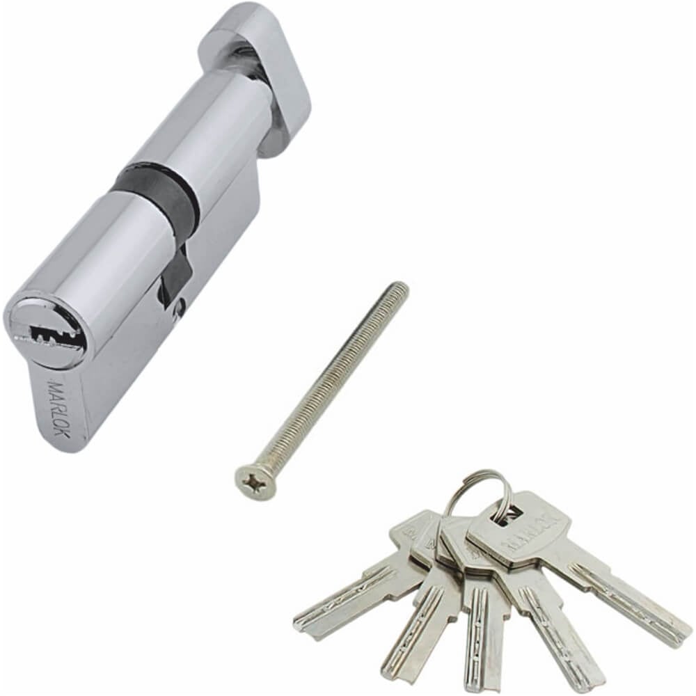 Изображение товара Цилиндр стальной Marlok ЦМВ 70(30В/40)-5К с перфорированным ключом