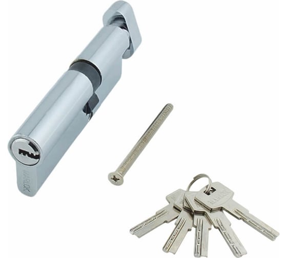 Изображение товара Цилиндр стальной Marlok ЦМВ 90(35В/55)-5К, перфорированный ключ/вертушка, СP хром 036109